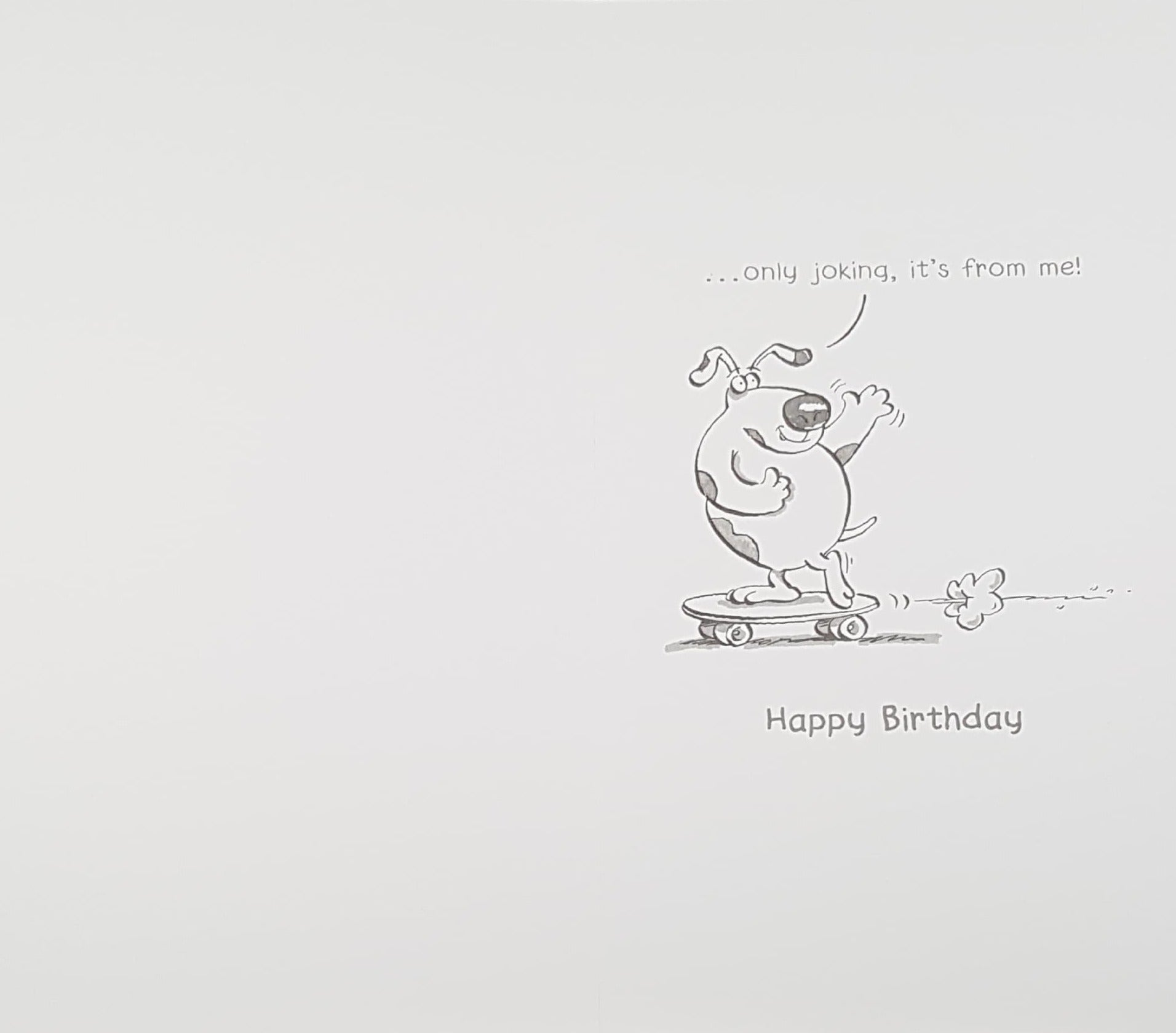 Birthday Card - Dad / Two Funny Dogs On A White Front