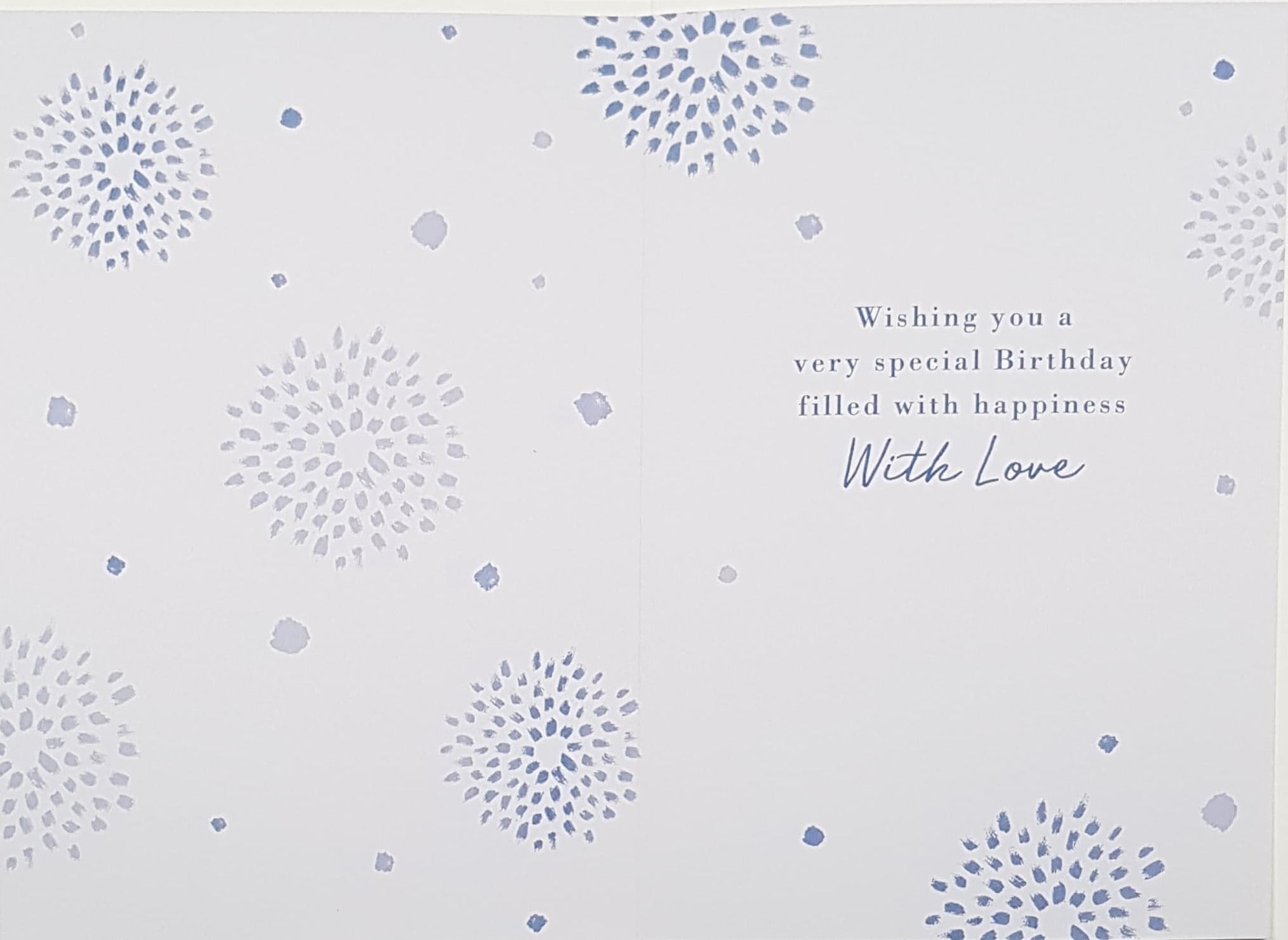 Birthday Card - Godson / An Art Flowers Motive & A Silver Sparkle