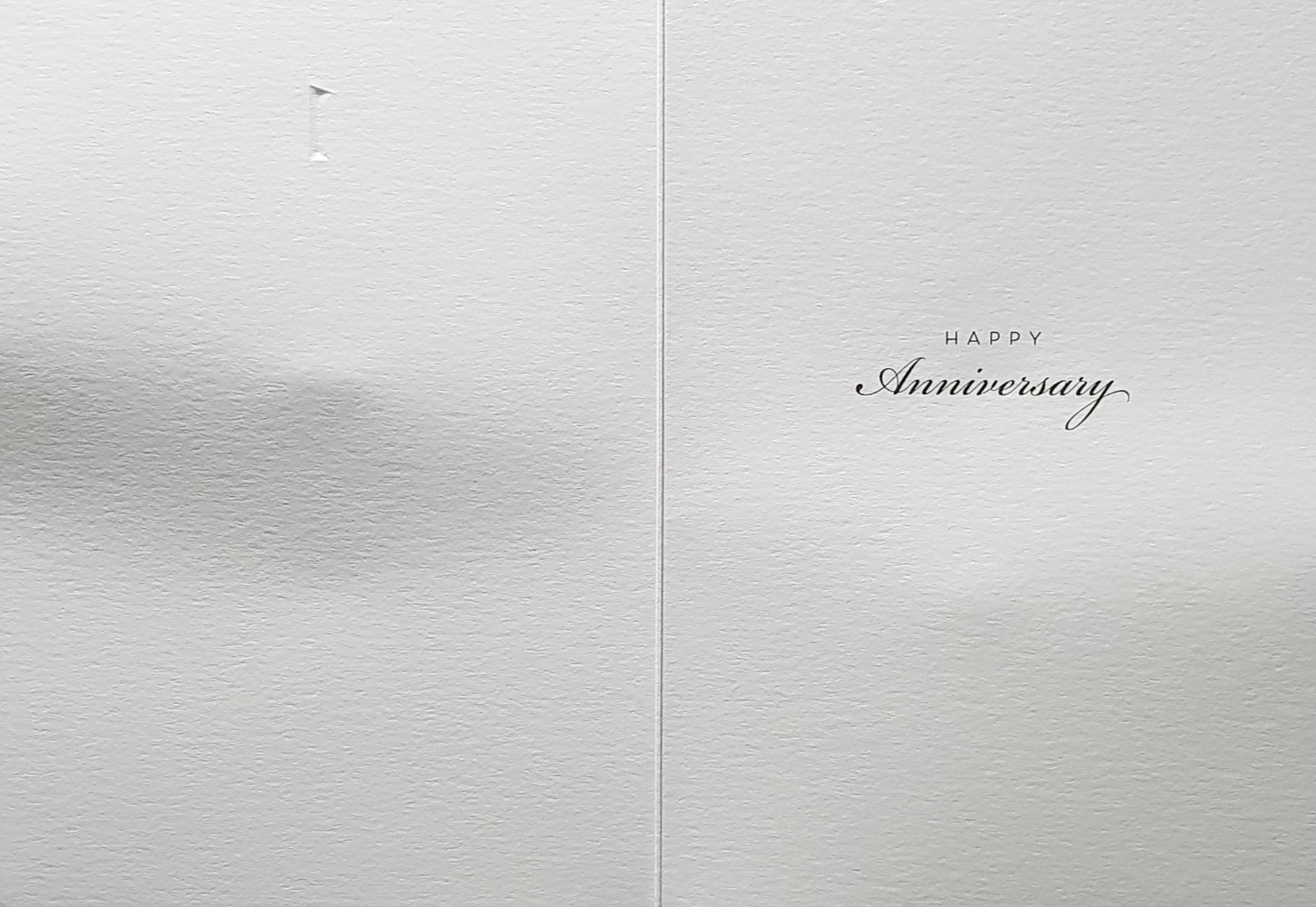Anniversary Card - Paper Anniversary / A Small White Swirly Heart