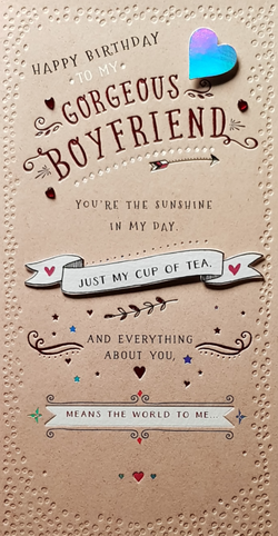 Birthday Card - Boyfriend / You're The Sunshine In My Day