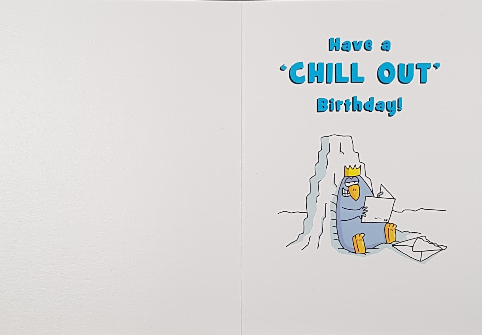 Birthday Card - Nephew / A Cool Penguin Sitting On Ice