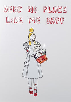 Dublin Card Company - A Lady With A Picnic Basket & A Dog