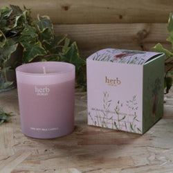 Natural Wax Candle - Dublin Herb / Rhubarb & Fresh Garden Mint