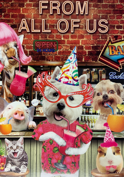 Sorry You’re Leaving Card - A Party & From All Of Us ( Large - A4 Size )