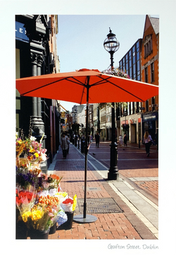 Catherine Dunne Card - A Red Umbrella On The Stand