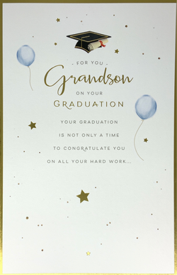 Graduation Card - For You Grandson
