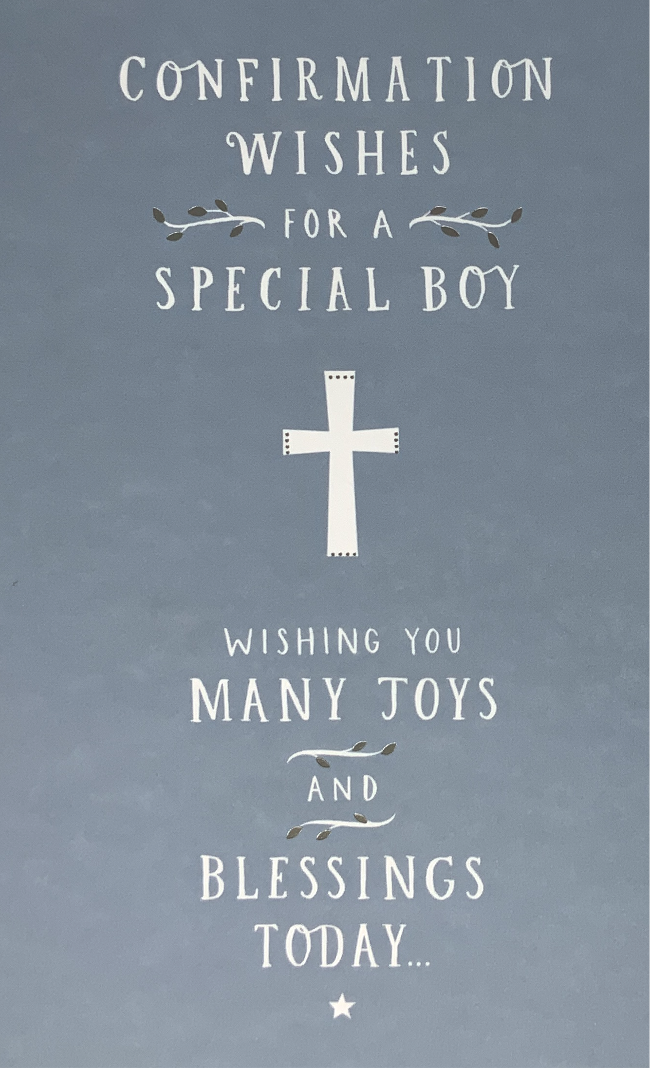 Confirmation Card - Wishing You Many Joys (Boy)
