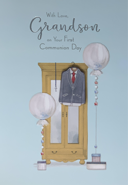 Communion Card - With Love Grandson