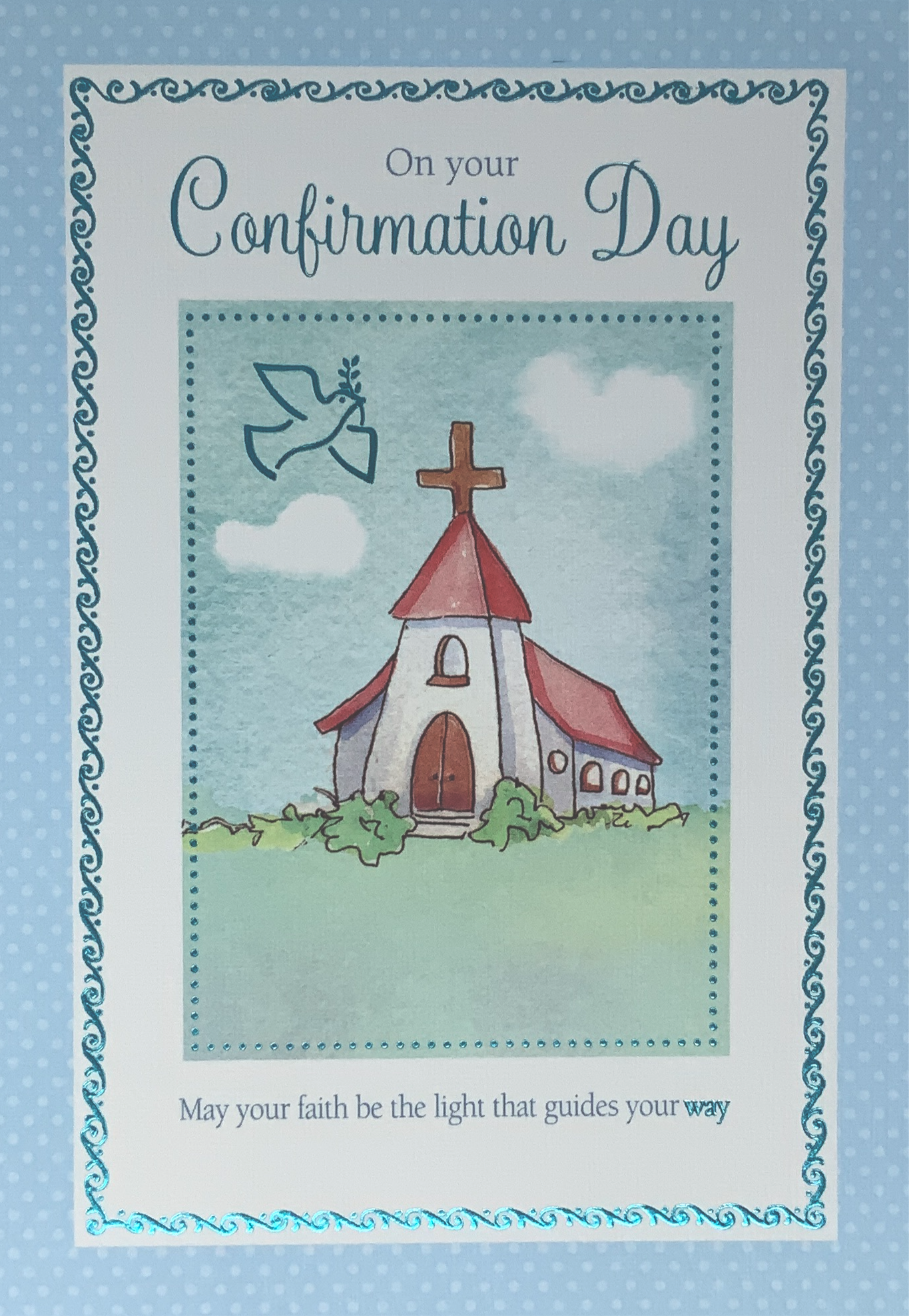 Confirmation Card - Church With Red Roof