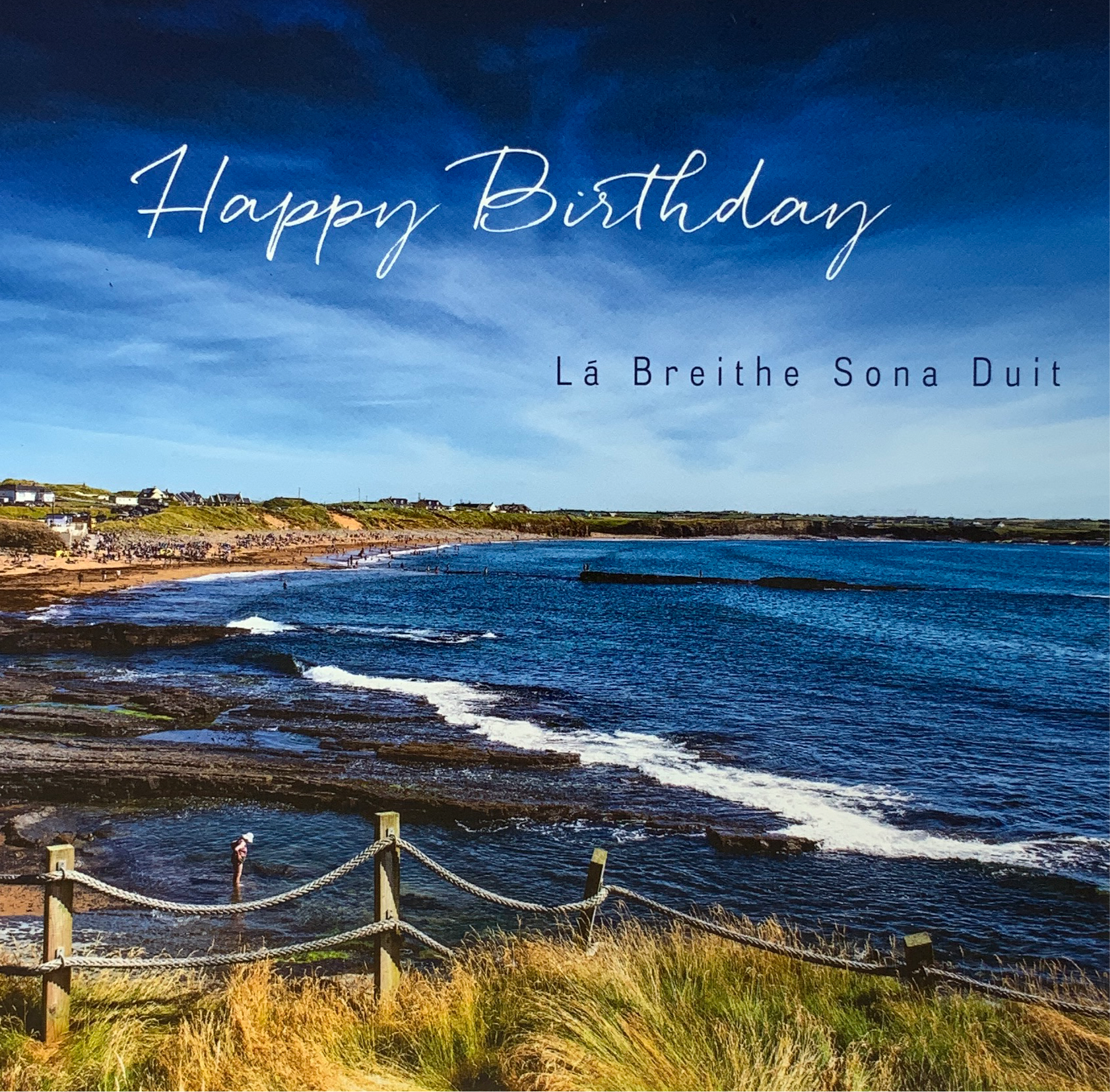 Birthday Card - Spanish Point Beach