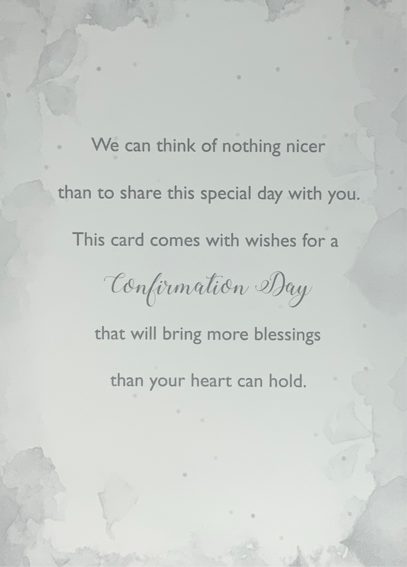 Confirmation Card - Sharing This Special Day With You (Girl)