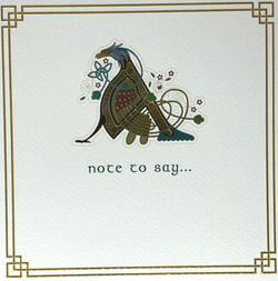 Blank Card - Celtic Ornament & Celtic Font