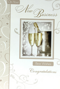 New Job Card - New Business Celebrations With Shampagne