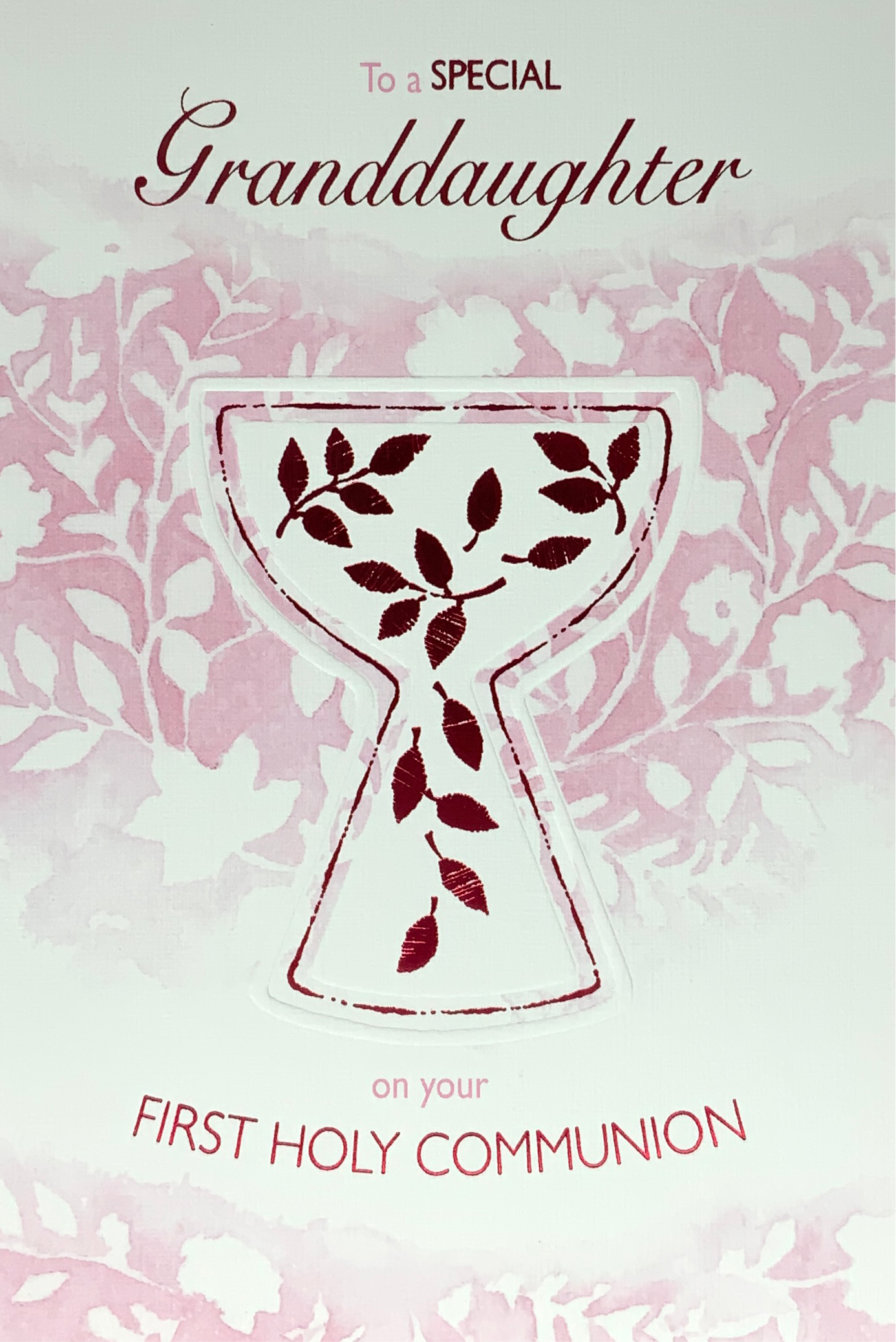Communion Card - To A Wonderful Granddaughter