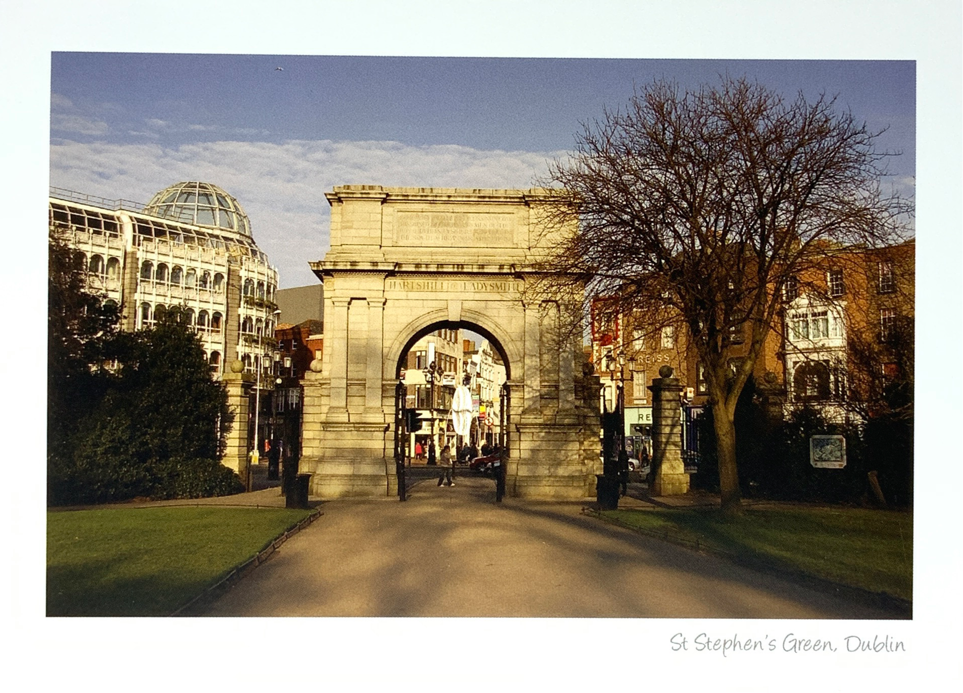 Catherine Dunne Card - Main Gate In St. Stephen’s Green Park