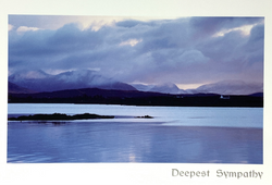 Catherine Dunne Card - Mountains & The Lake (Sympathy)