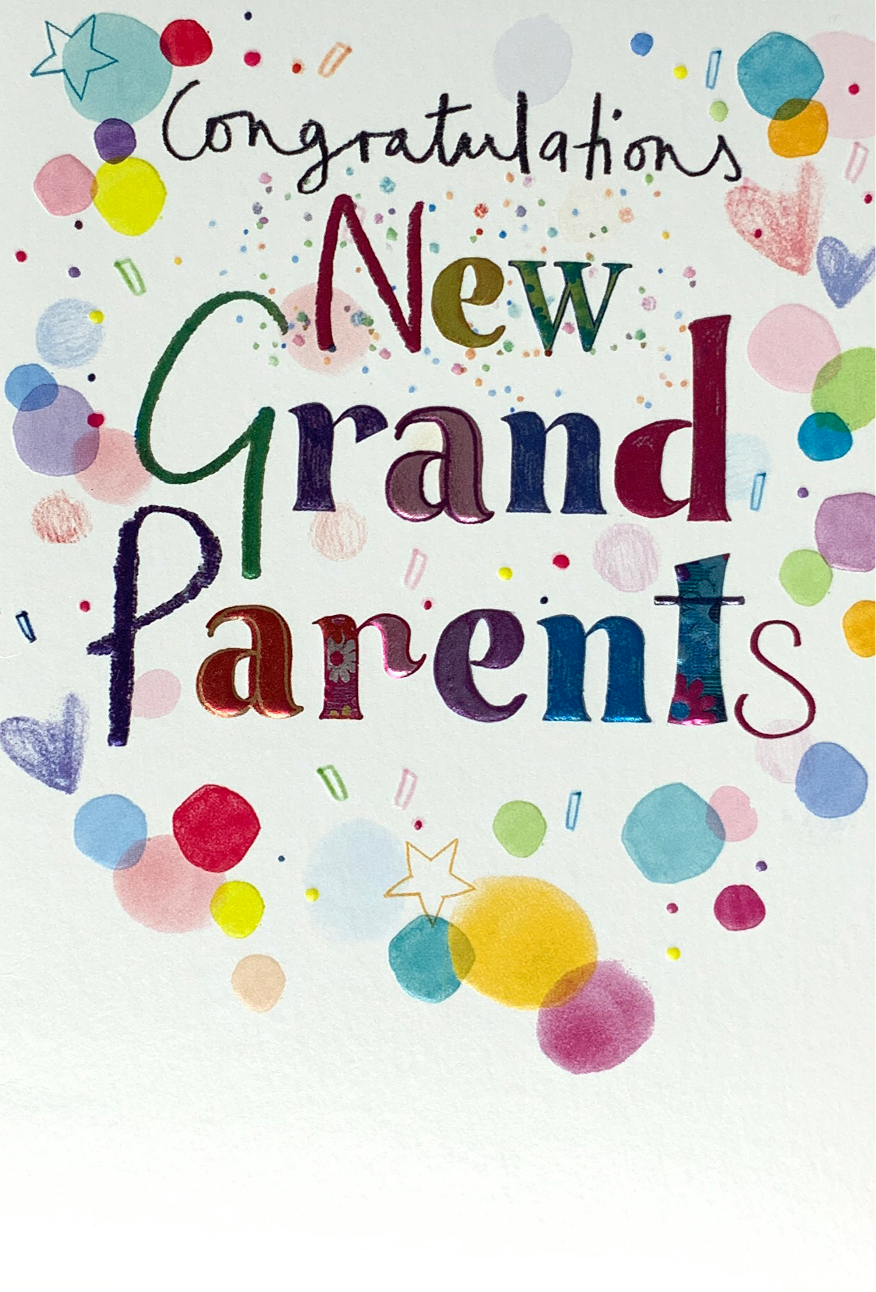 New Baby Card - Congratulations New Grandparents