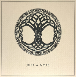 Blank Card - Celtic Tree Of Life & Just A Note