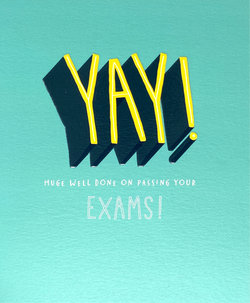 Exam Card - Huge Well Done