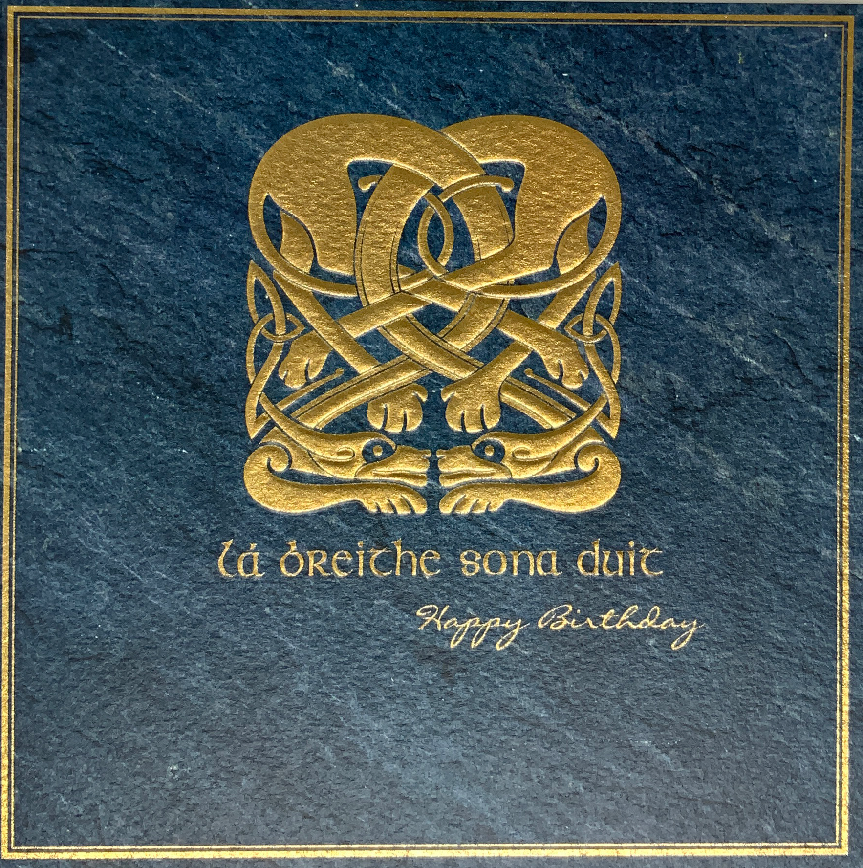 Birthday Card - Celtic Font