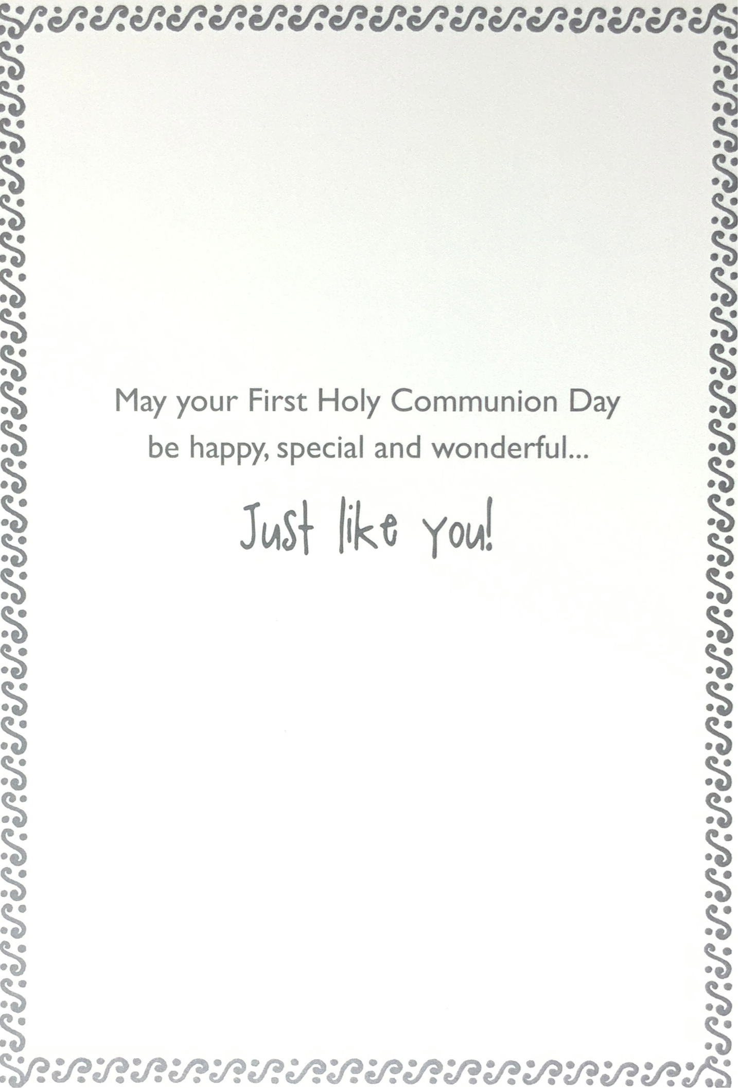 Communion Card - May Your First Holy Communion Day Be Happy (Traditional)