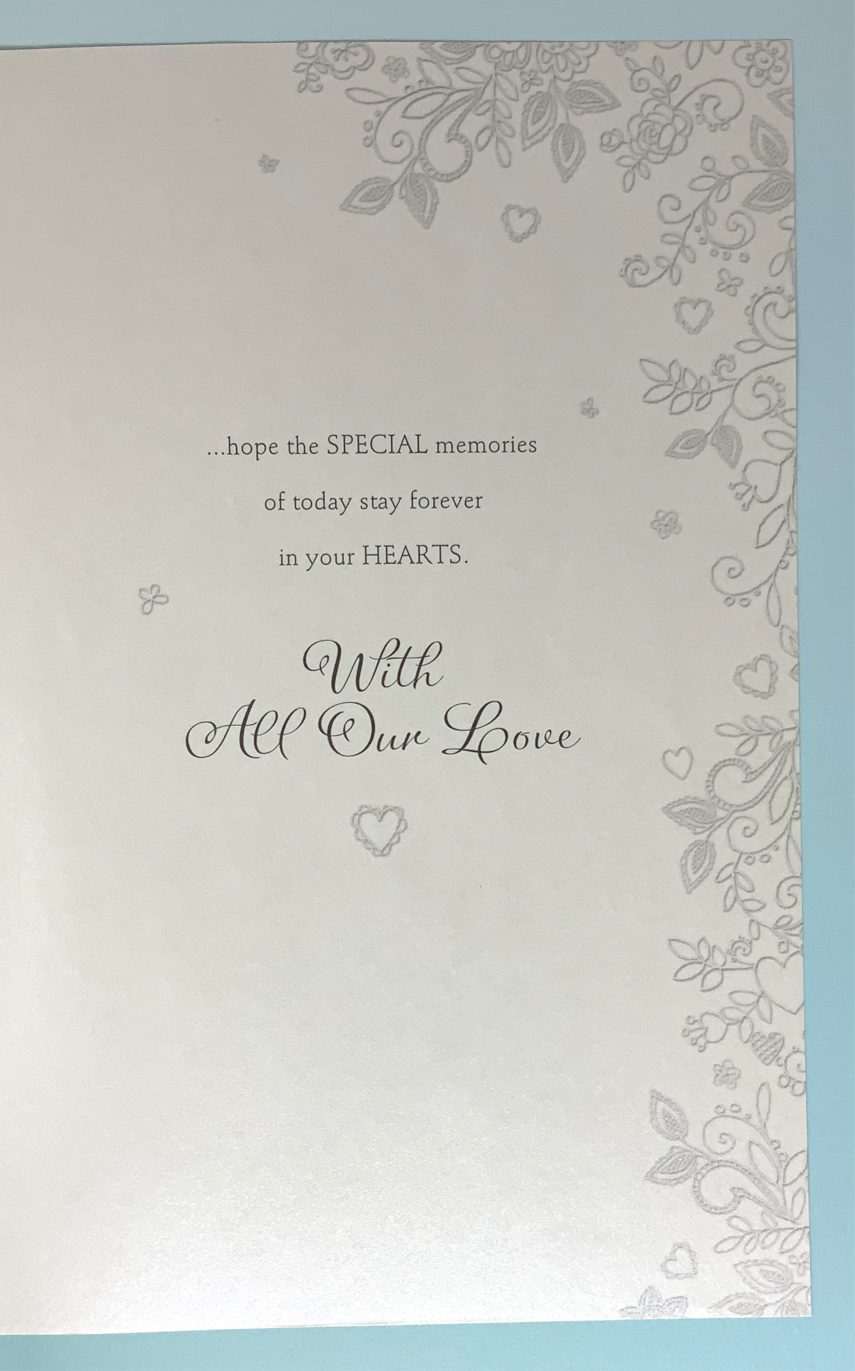 Wedding Card - Wedding Wishes From Proud Parents
