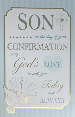 Confirmation Card - Son On The Day Of Your Confirmation