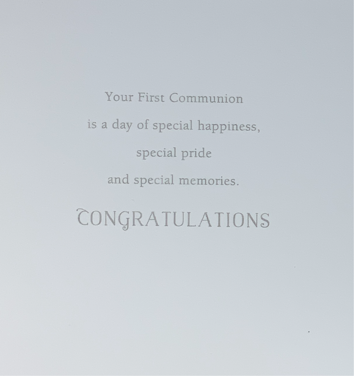 Communion Card - Special Memories (Boy)