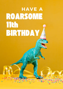 11th Birthday Card Personalisation