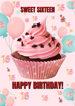 16th Birthday Card Personalisation