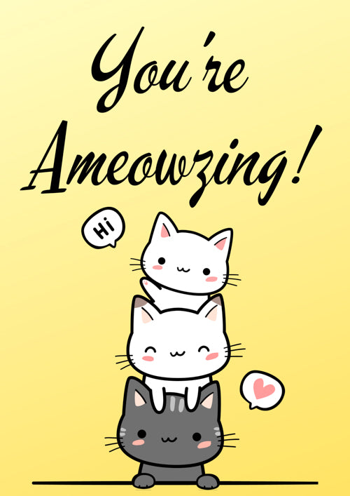 Pet Cat Card Personalisation